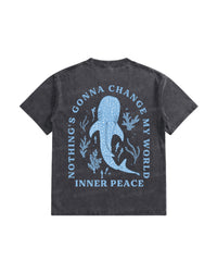 Kids Nothing'S Gonna Change My World Double Sided Washed T-shirt - Black / 110cm