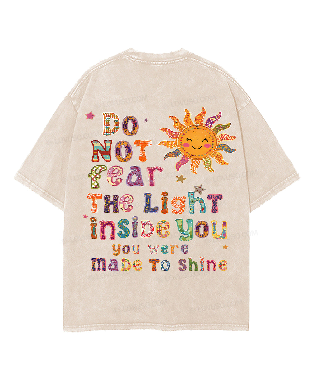 You Were Made To Shine Double Sided Washed T-shirt