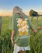 Bloom Without Apology For The Sun Never Asks Permission To Shine Double Sided Washed T-shirt